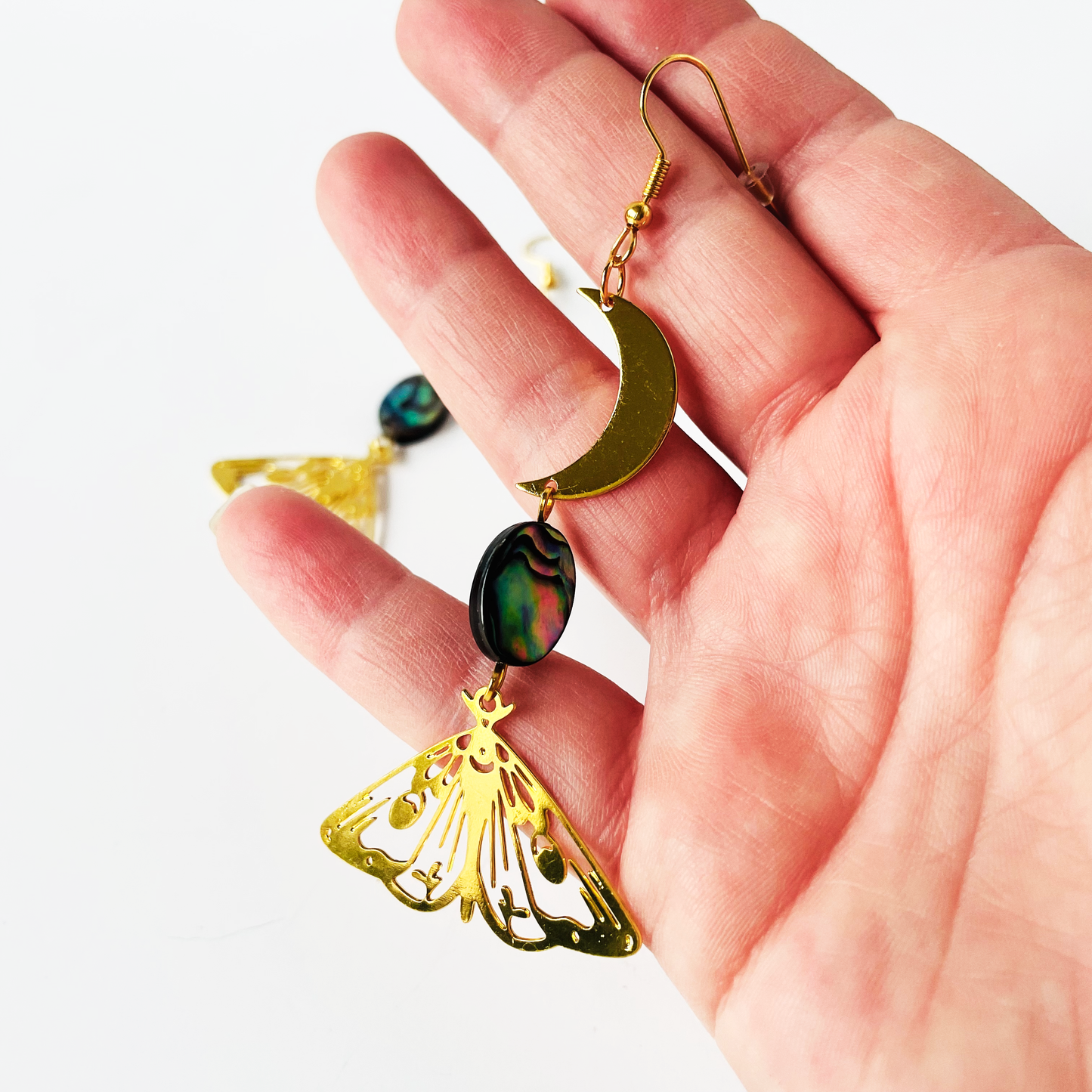 Lunar Moth Earrings