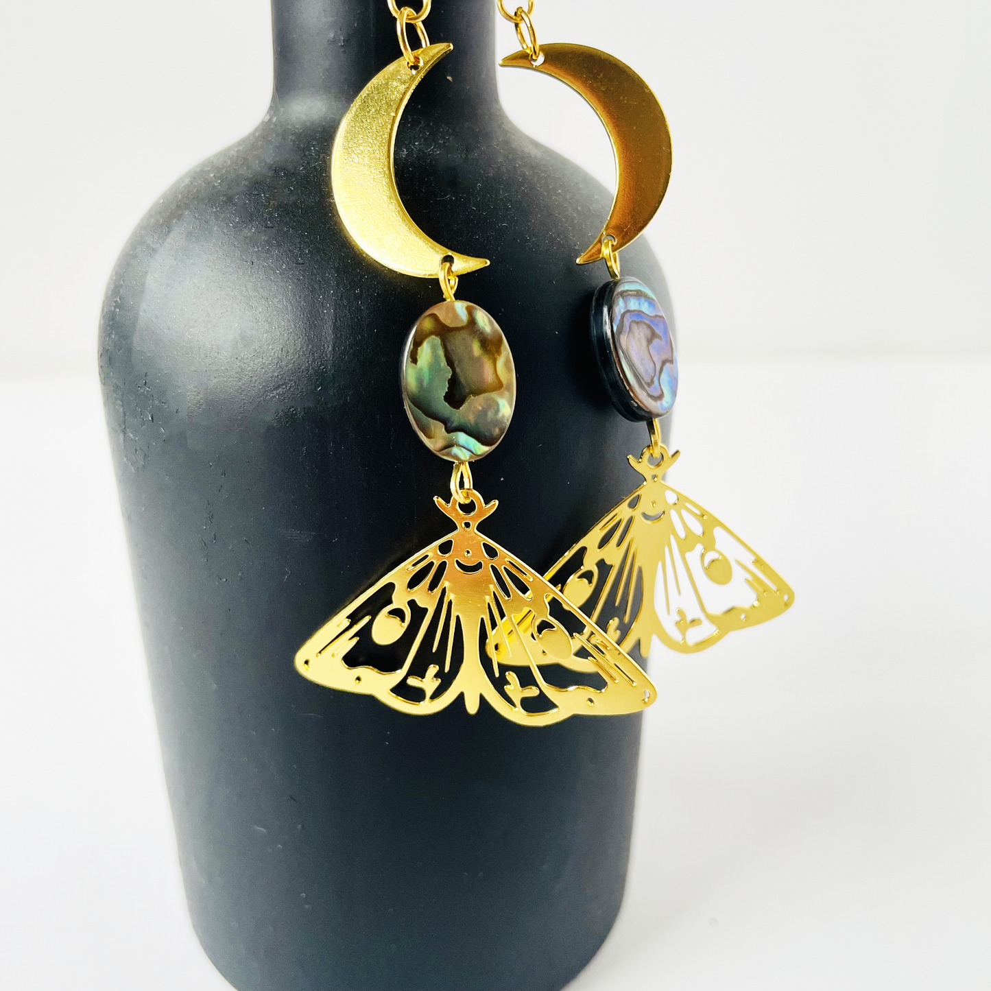 Lunar Moth Earrings