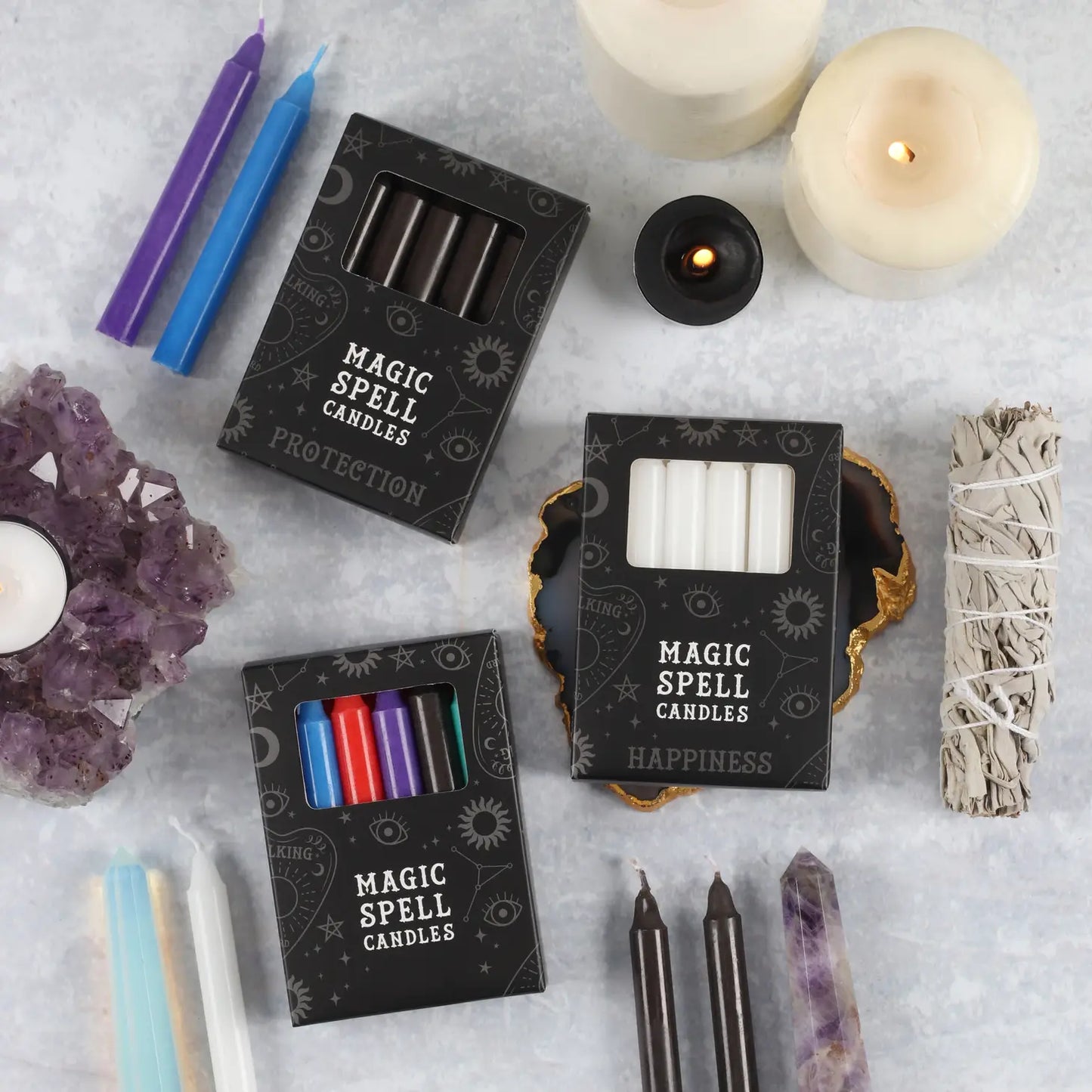 Set of 12 Mixed Magic Spell Candles