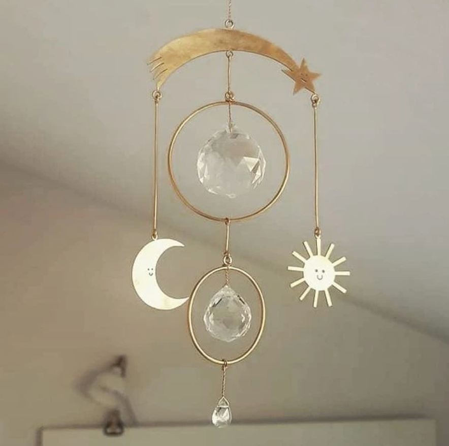 Brass Shooting Star Sun Catcher