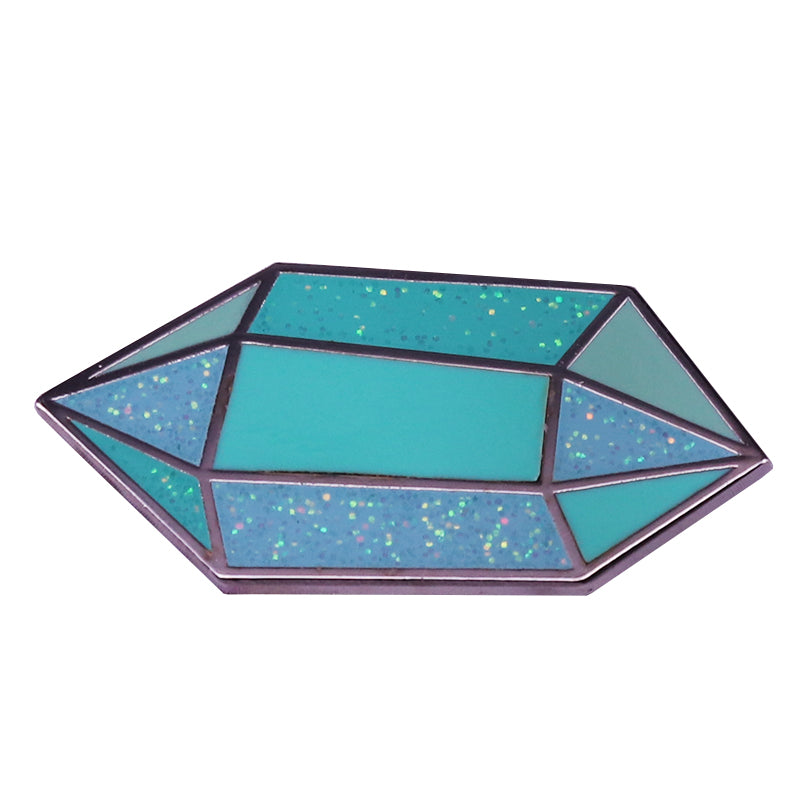 Turquoise Quartz Pin