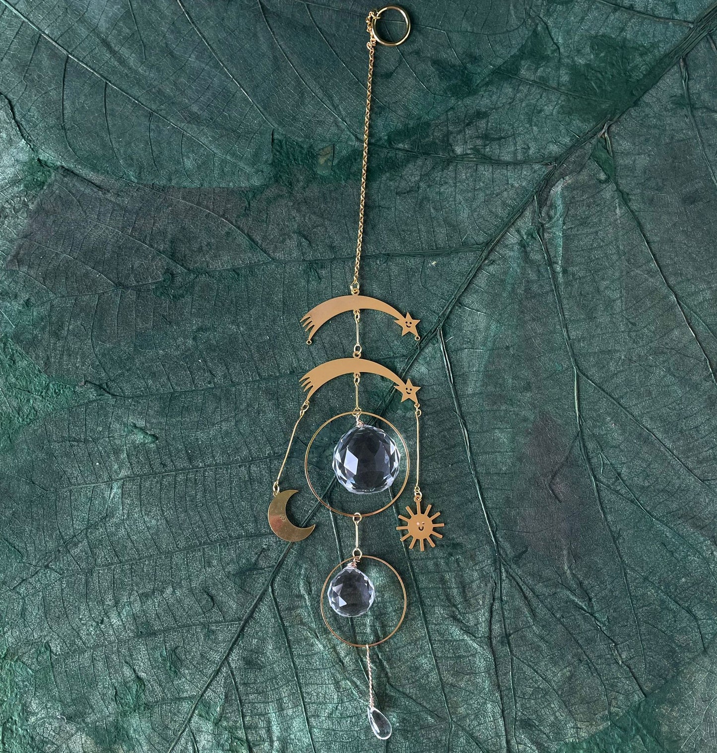 Brass Shooting Star Sun Catcher