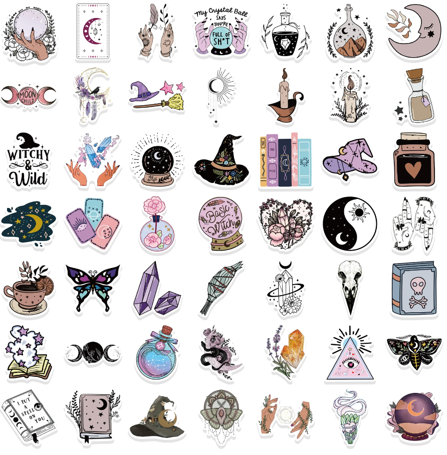 Bullet Journal Waterproof Stickers (Witchy)