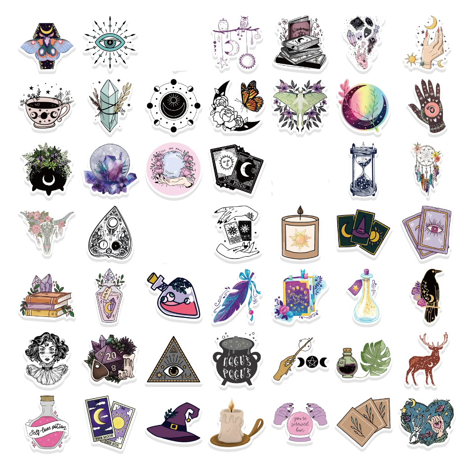 Bullet Journal Waterproof Stickers (Witchy)