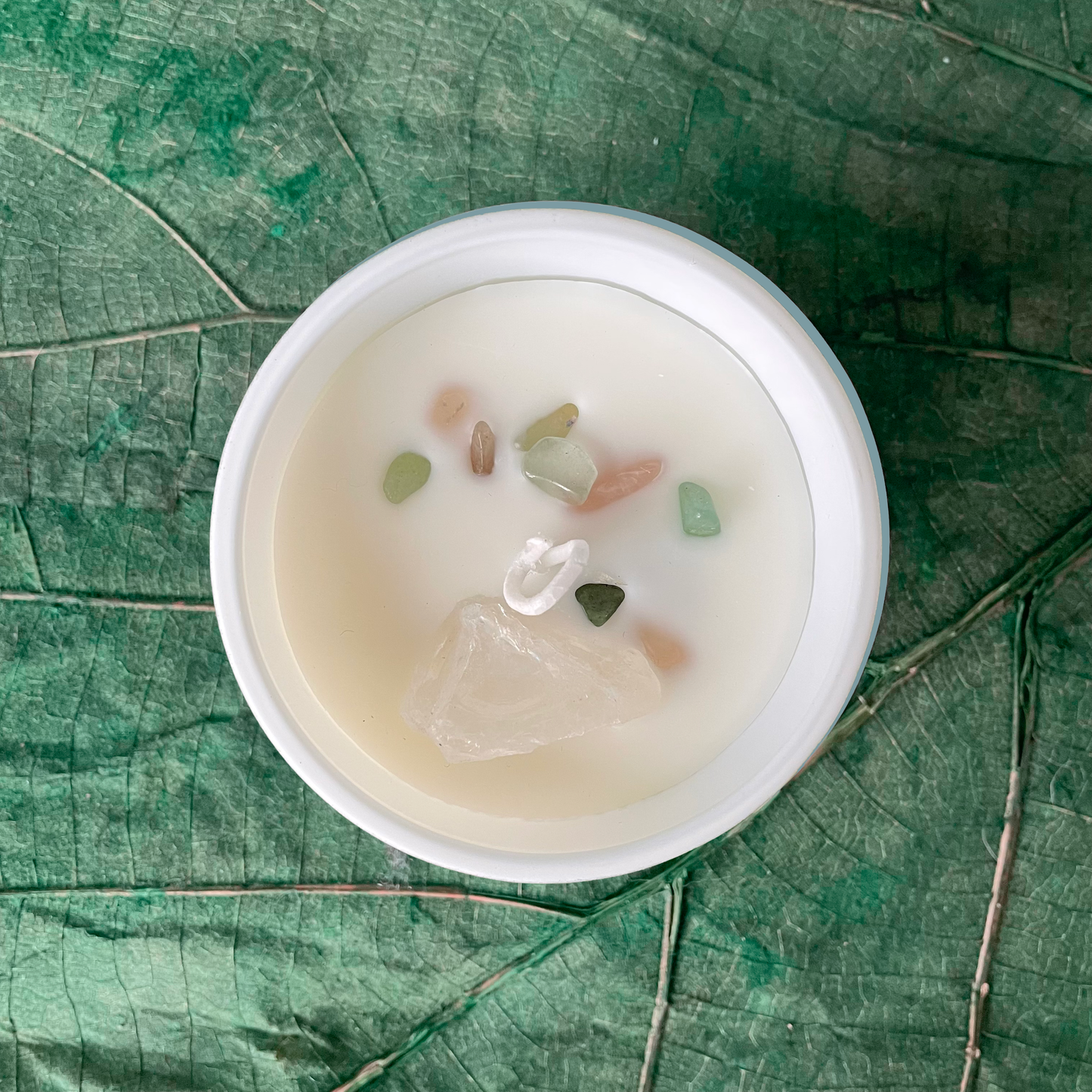 Crystal Candle for Releasing Anxiety