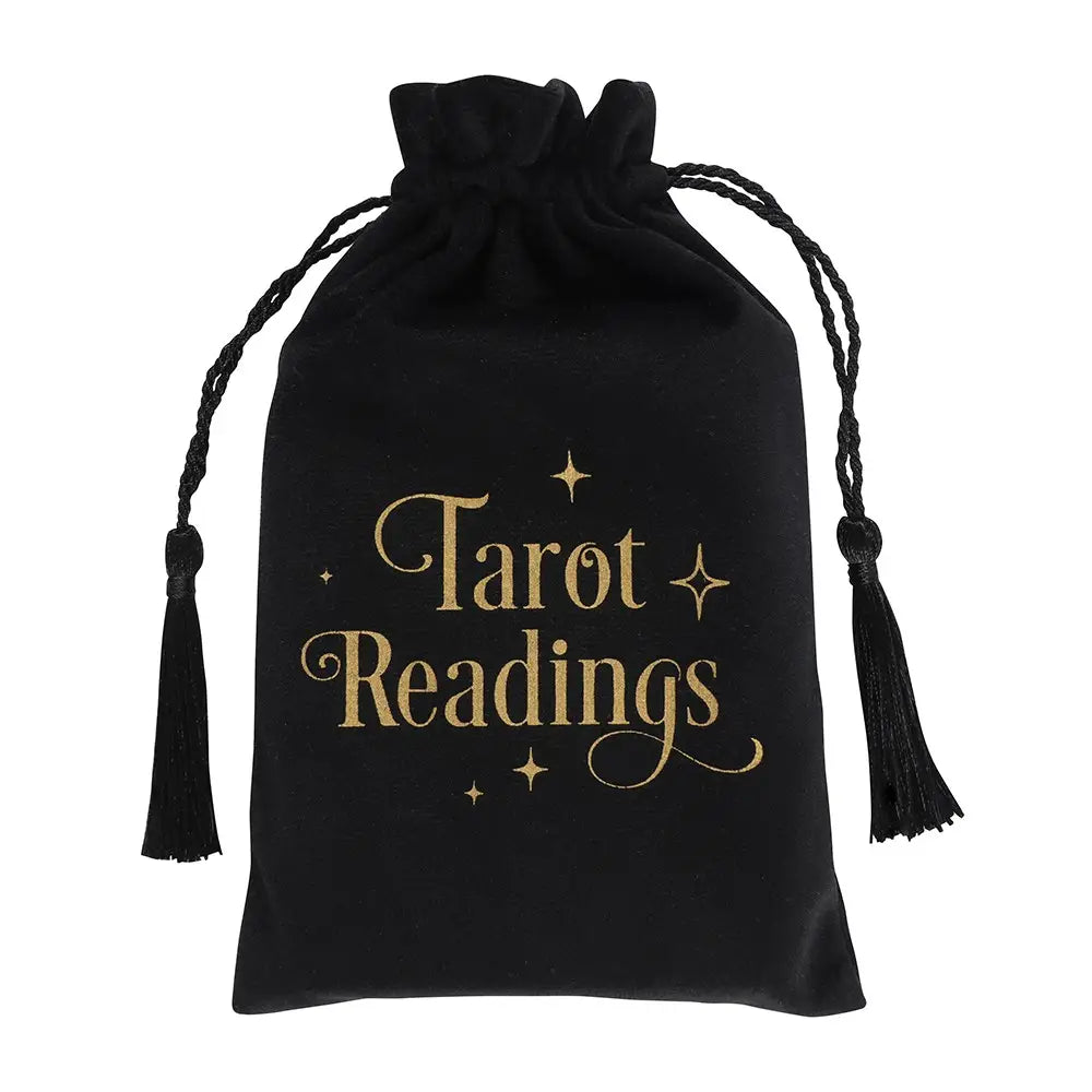 Black Tarot Readings Drawstring Pouch