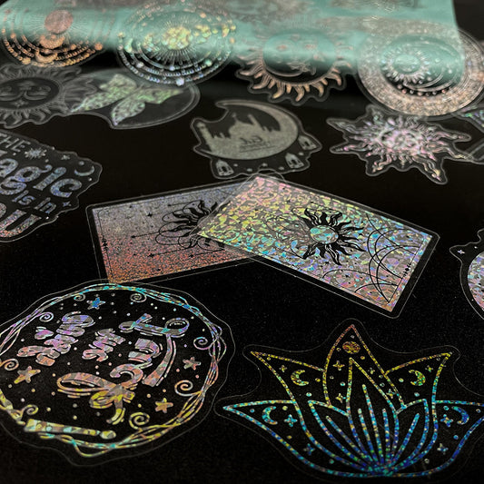 Holographic Magic Journalling Stickers