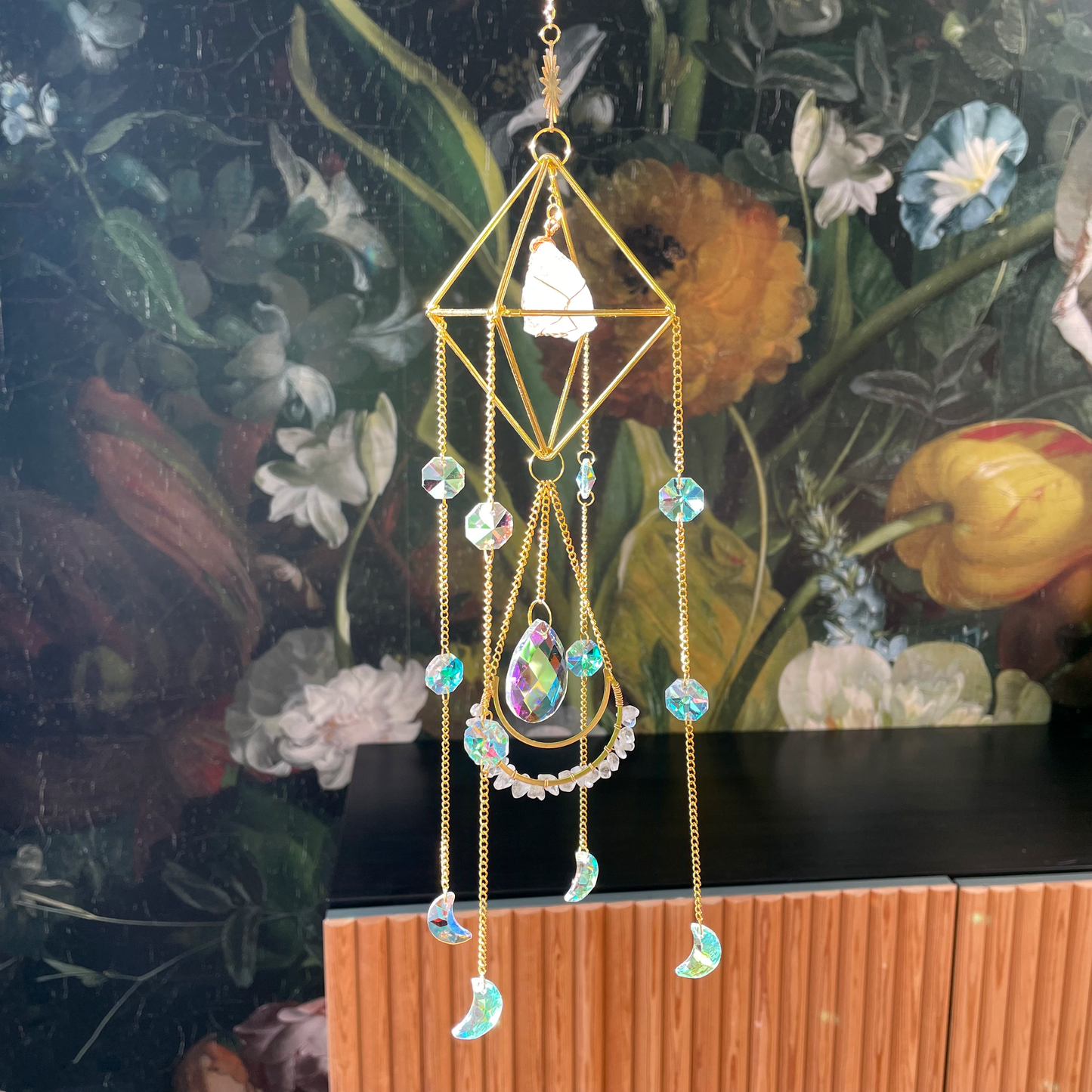 Sun Catcher with Healing Crystal