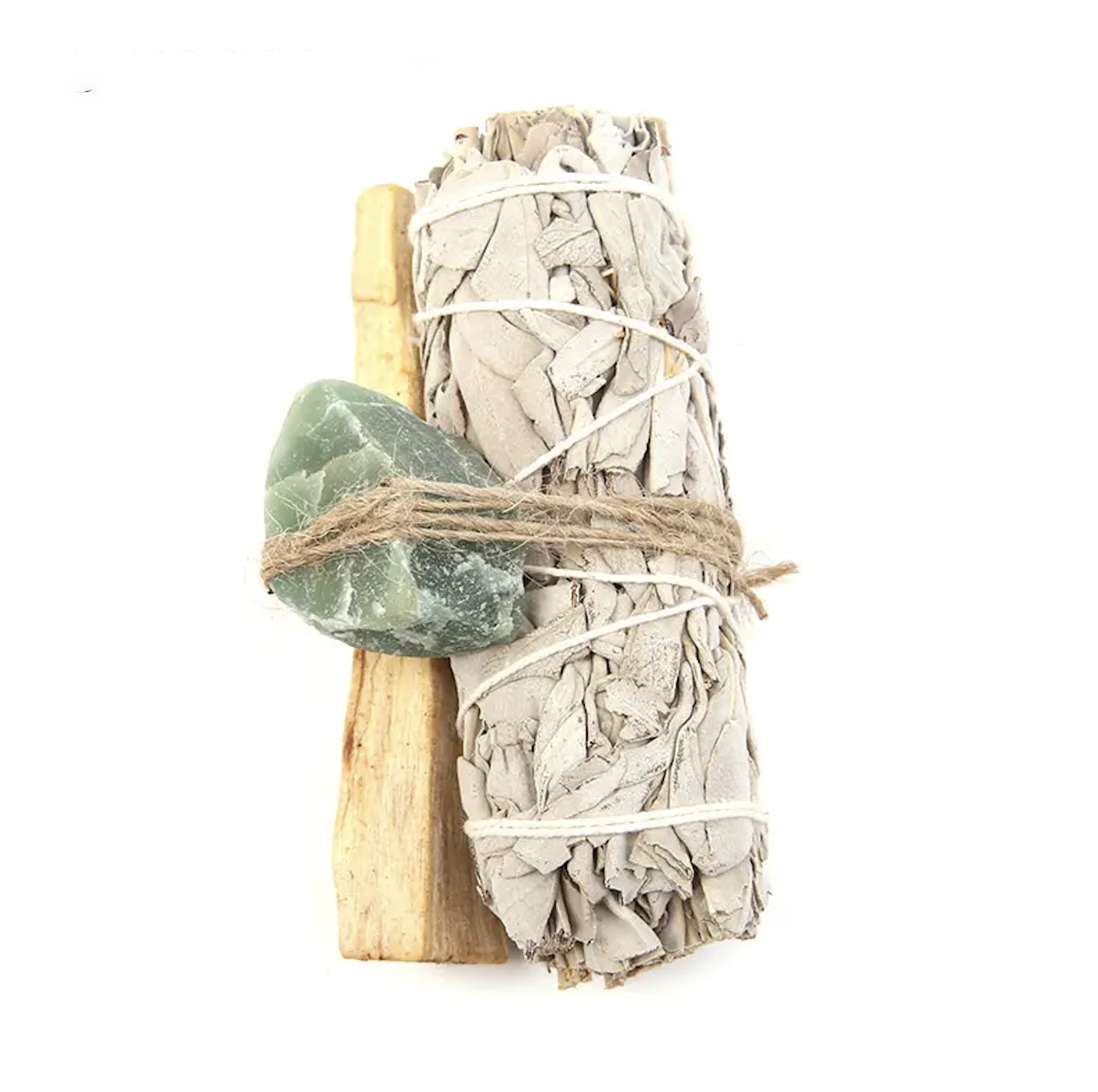 Sage with Palo Santo and Healing Crystal