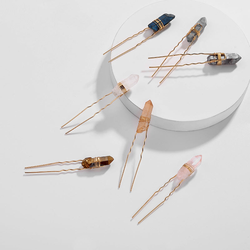 Quartz Hair Pins