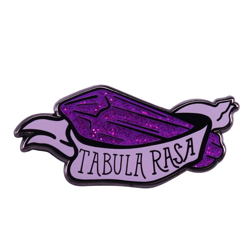 Purple Tabula Rasa Glitter Crystal Pin