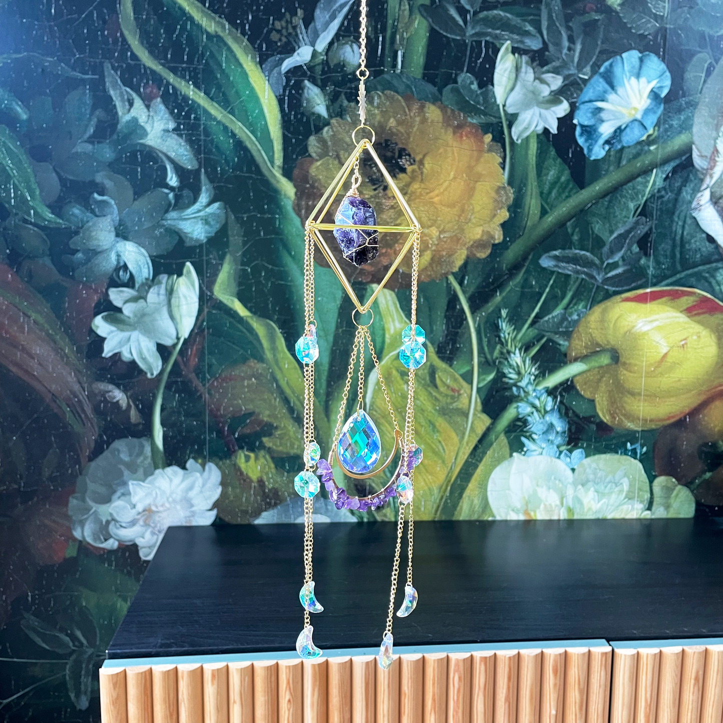 Sun Catcher with Healing Crystal