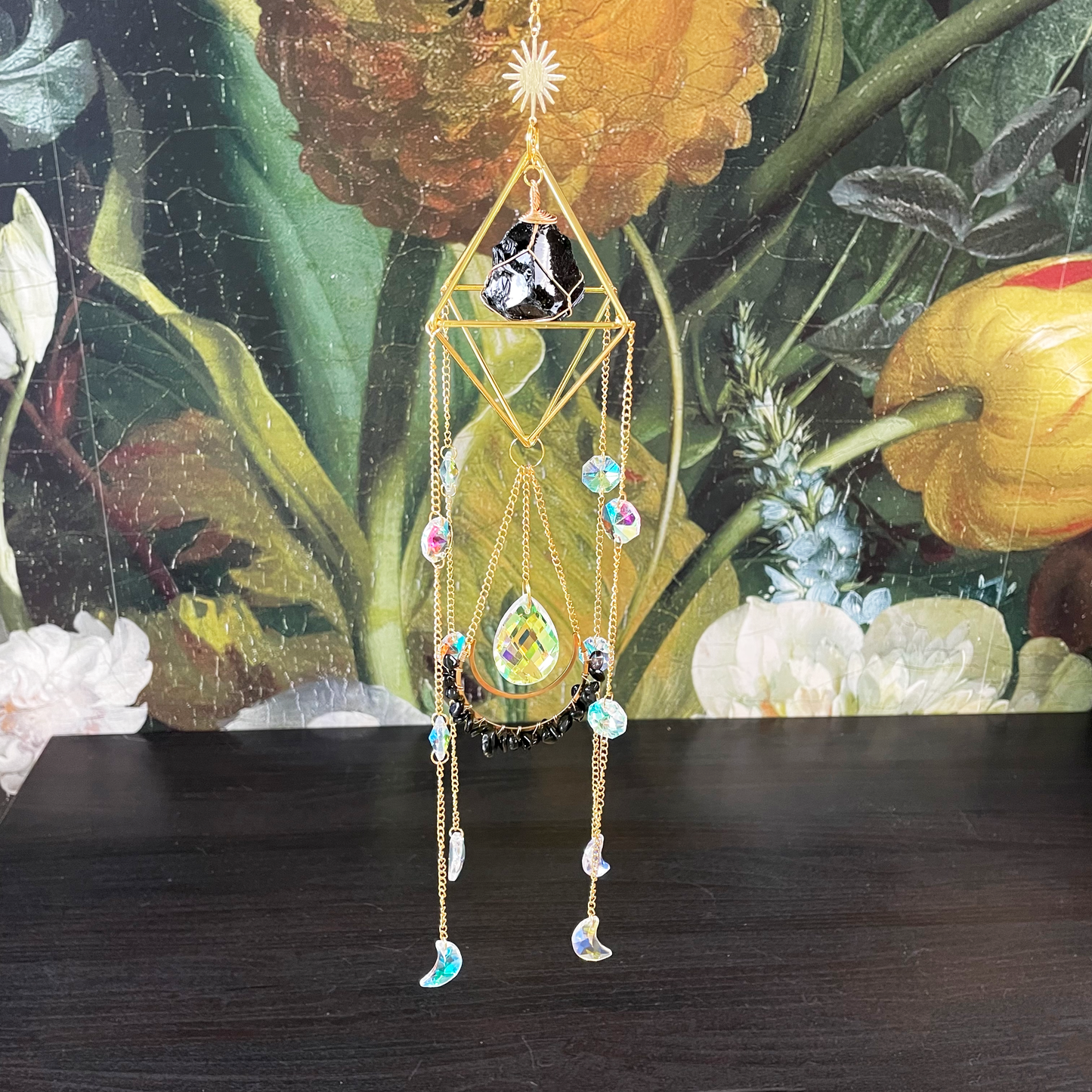 Sun Catcher with Healing Crystal