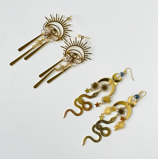 Handmade Brass Earrings